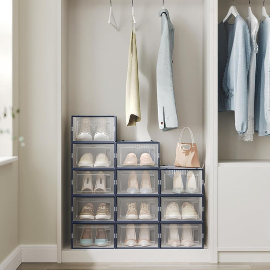SONGMICS SET OF 12 Shoe Boxes