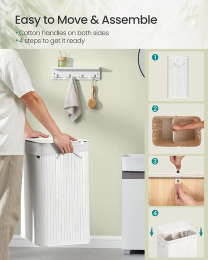 SONGMICS Laundry Basket LCB091W01V1