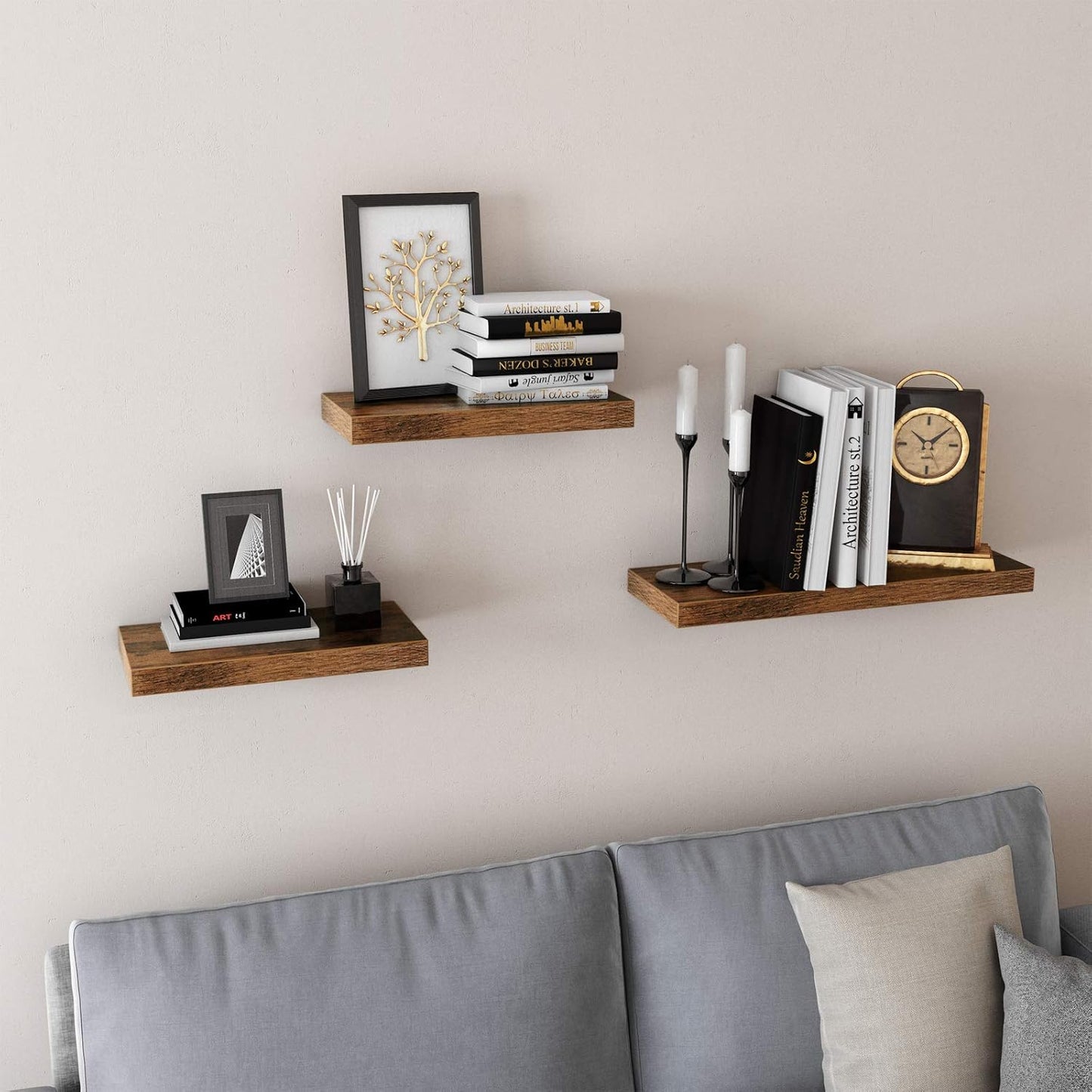 VASAGLE CUSTOS Collection Wall Shelf, Floating Shelf LWS28BXV1