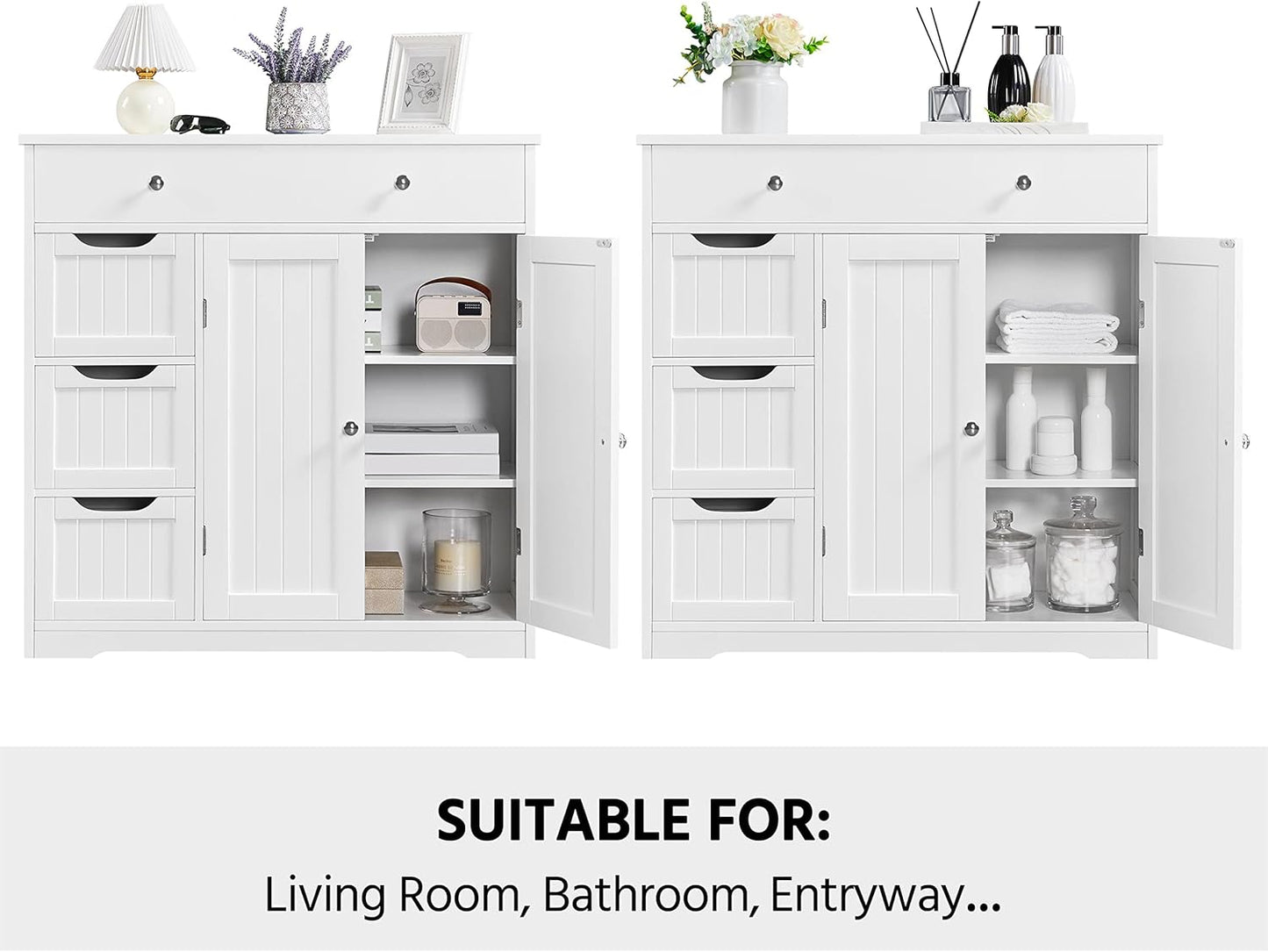 Yaheetech Bathroom Floor Cabinet