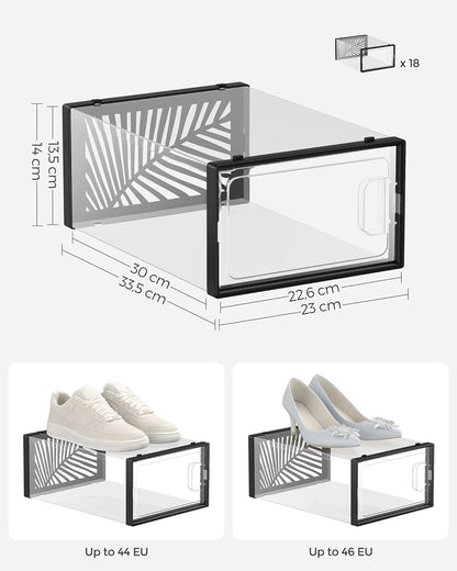 SONGMICS Clear Shoe Boxes