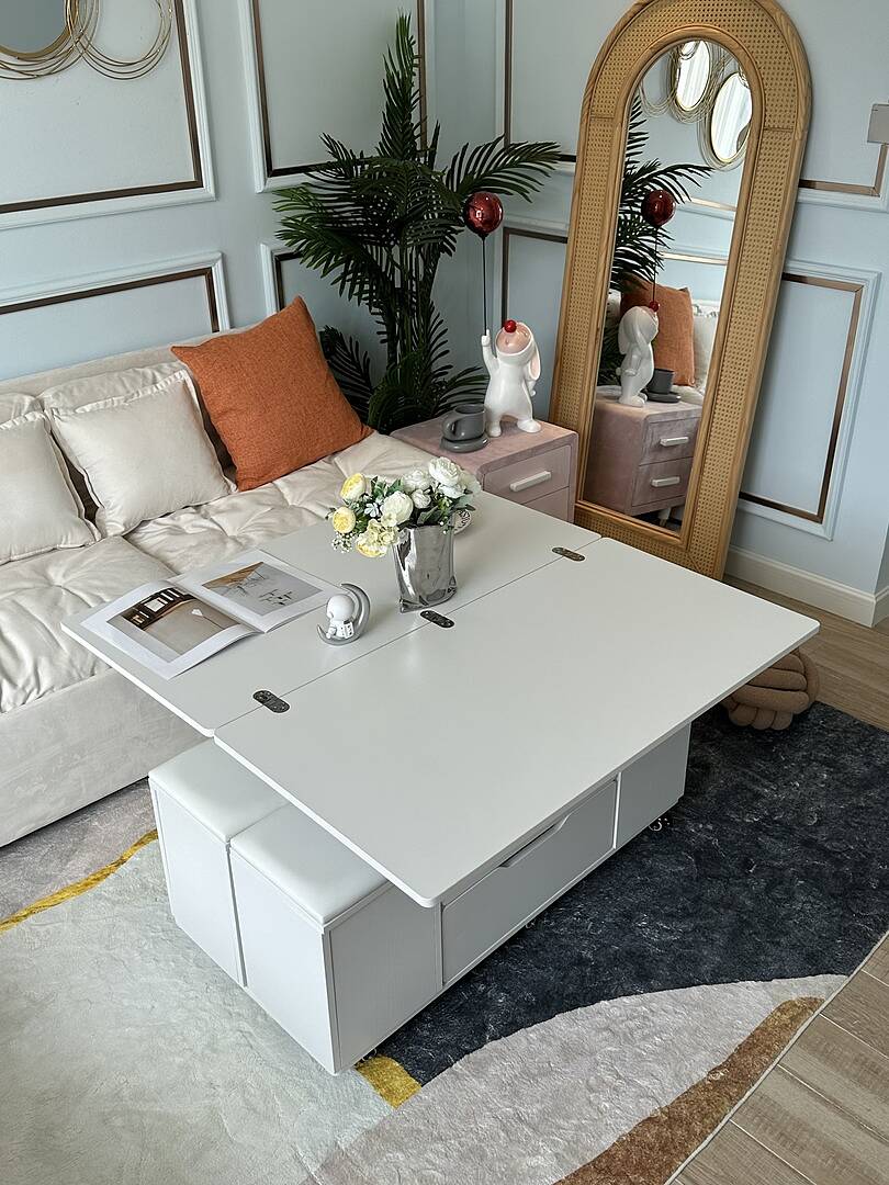 Homary White Lift Top Coffee