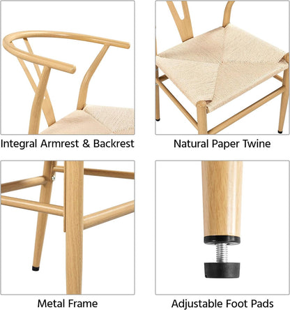 Set of 2 Y-Shaped Mid-Century Chair