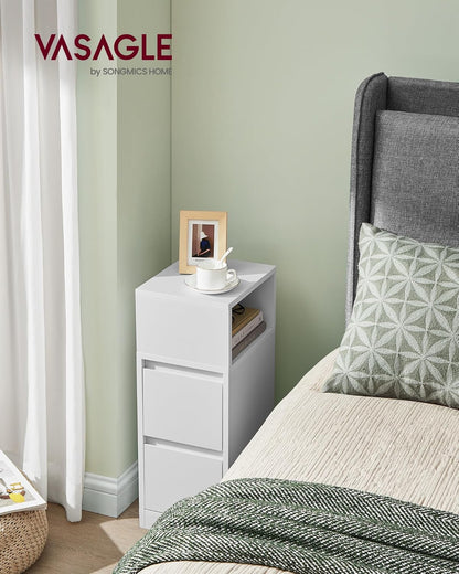 VASAGLE KAILYN Collection - Narrow Bedside Table LET656W01V1