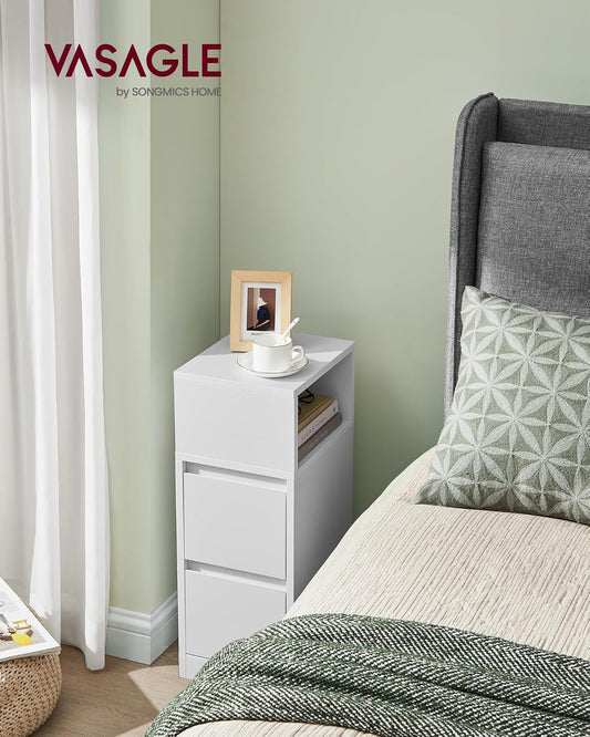 VASAGLE KAILYN Collection - Narrow Bedside Table LET656W01V1