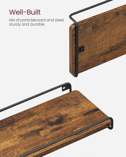 VASAGLE Floating Shelves, Set of 2 LLS831B01