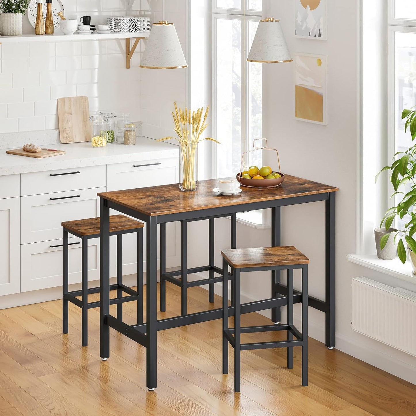 VASAGLE Bar Stools Set of 2