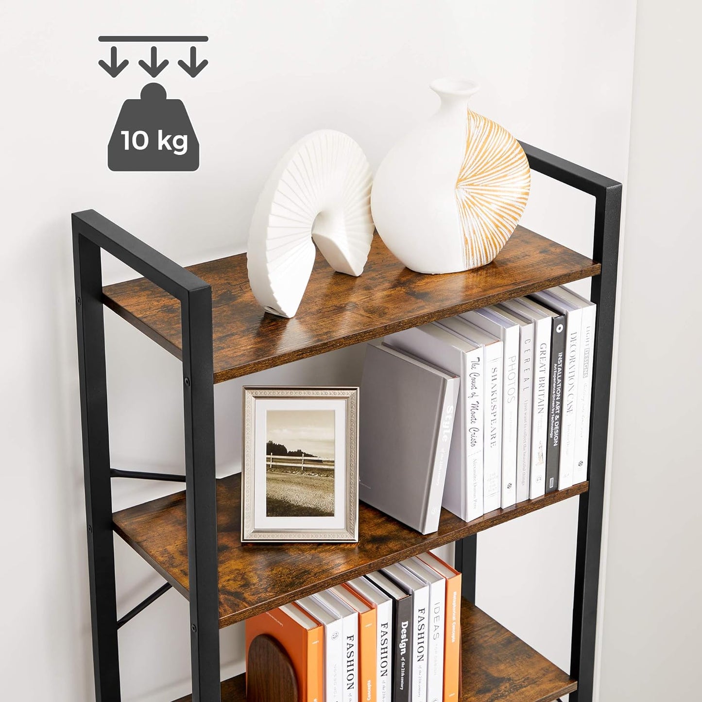 VASAGLE 6 Tier Bookcase Shelves