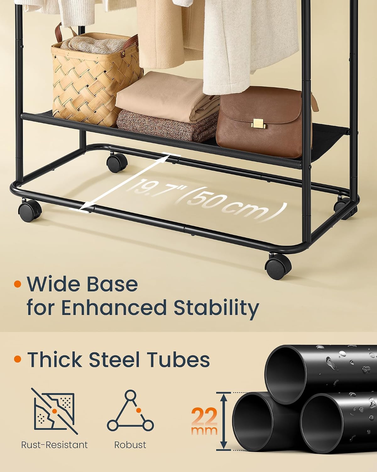 SONGMICS HOME Clothes Rail HSR171B01