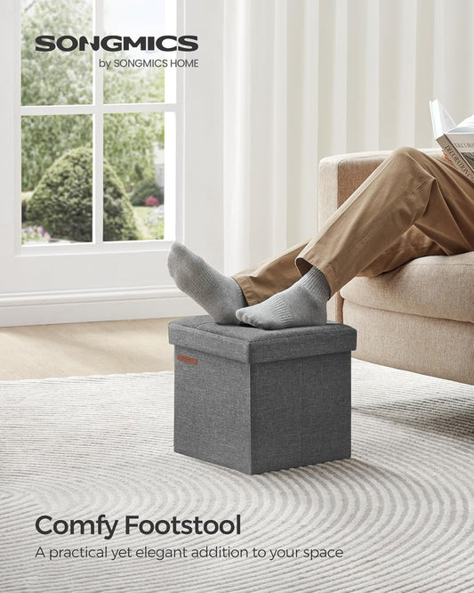 SONGMICS Ottoman Bench with Storage Space