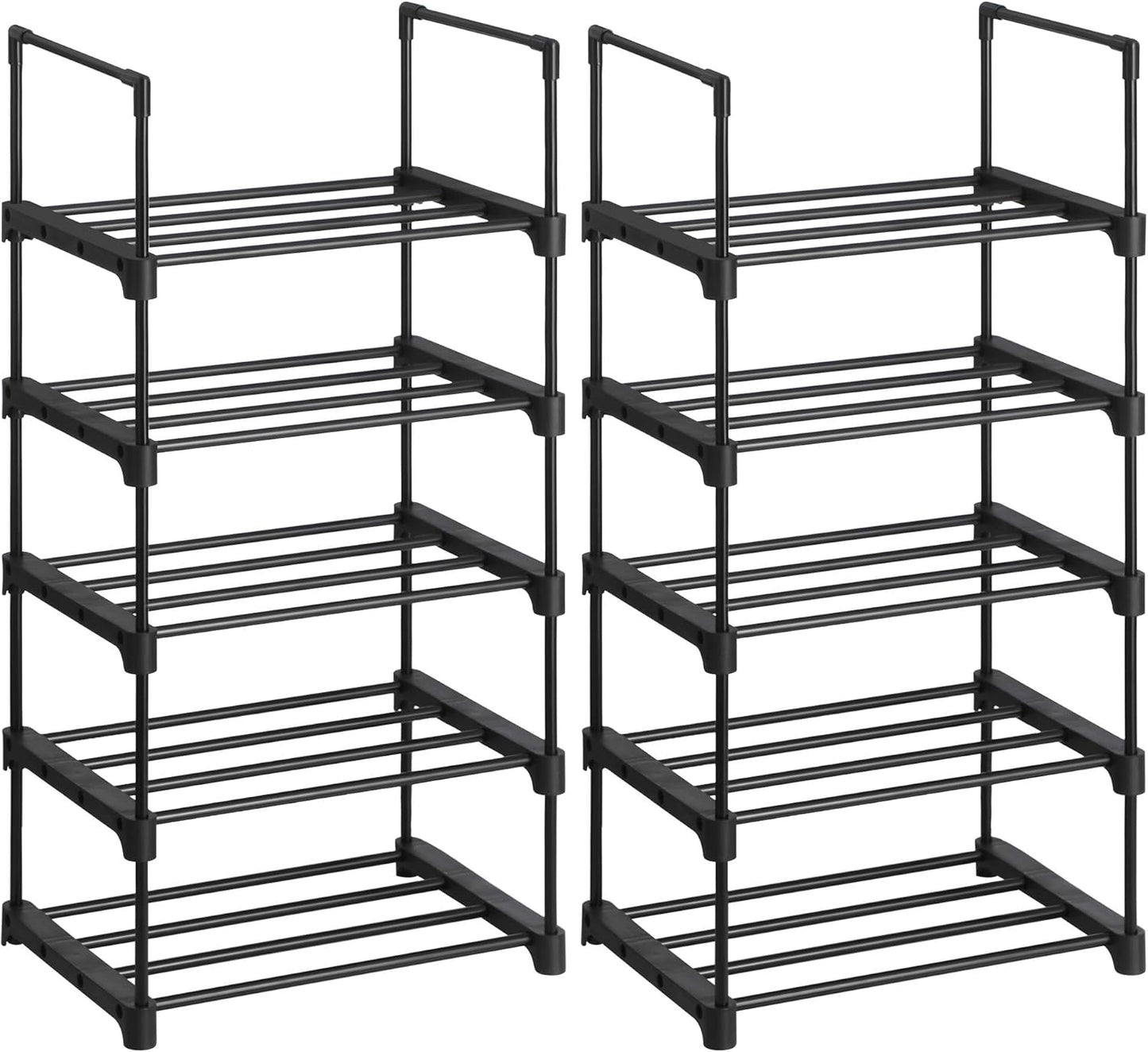 SONGMICS 5-Tier Shoe Rack Set of 2