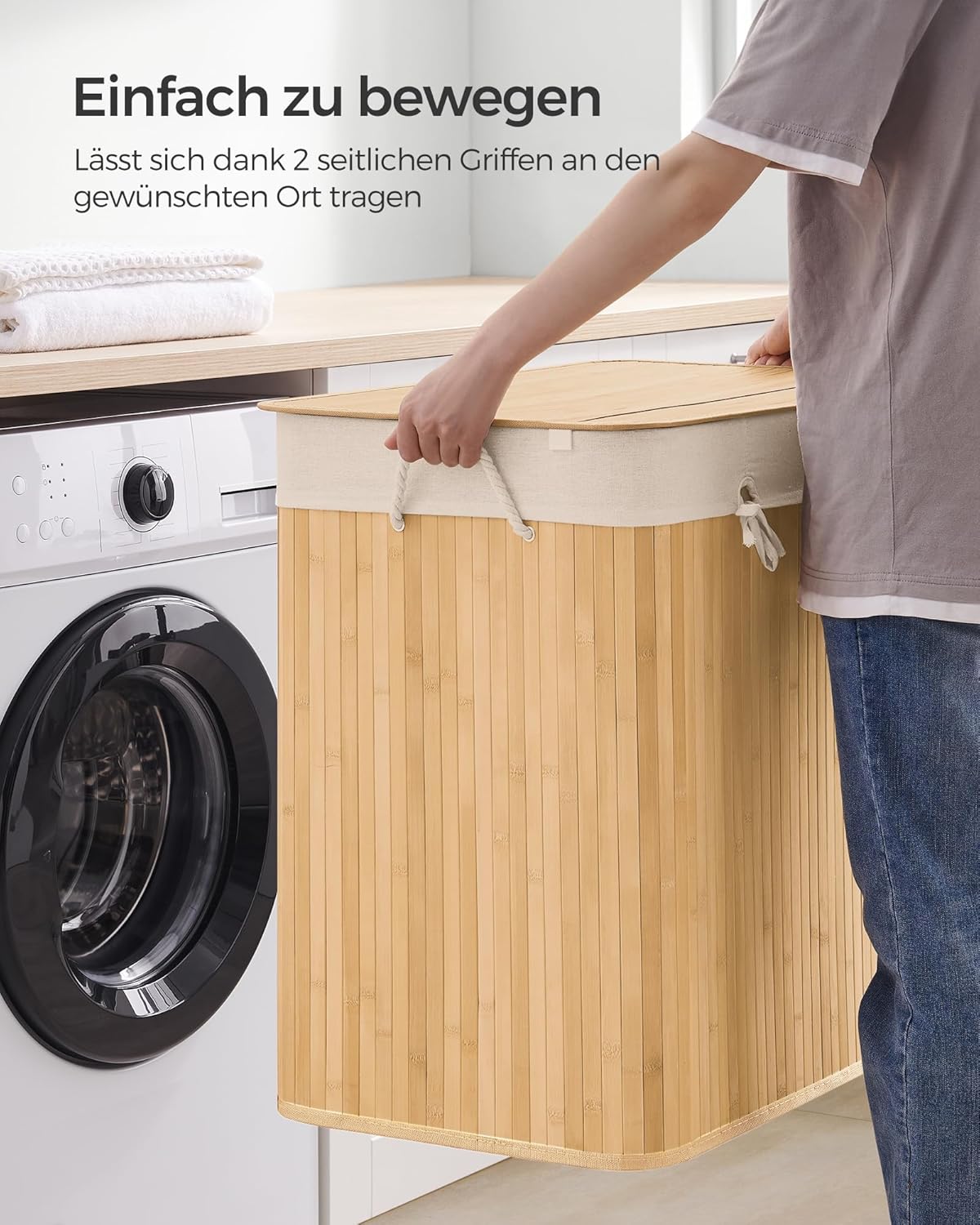 SONGMICS Laundry Basket LCB091N01V2