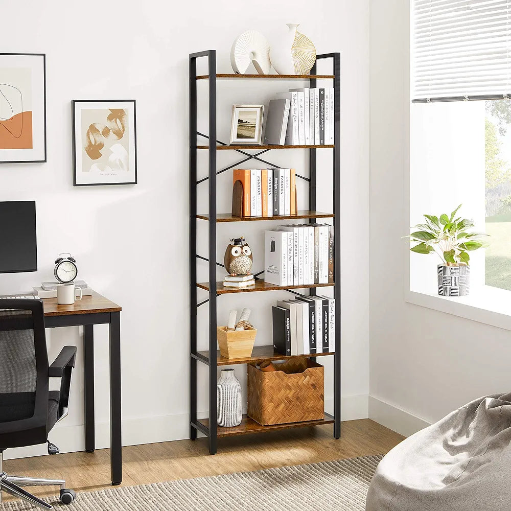 VASAGLE 6 Tier Bookcase Shelves