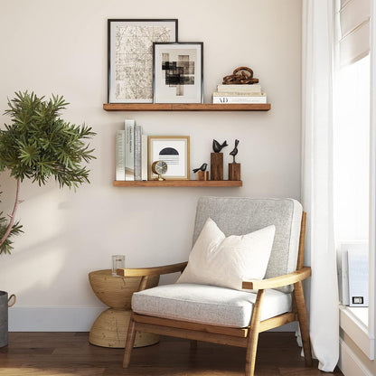 VASAGLE Wall Shelf, Floating Shelf, Wall Mounted LWS26BX