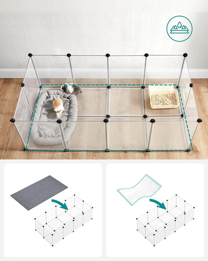 SONGMICS Pet Playpen with Floor