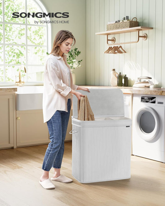 SONGMICS Laundry Hamper with Lid