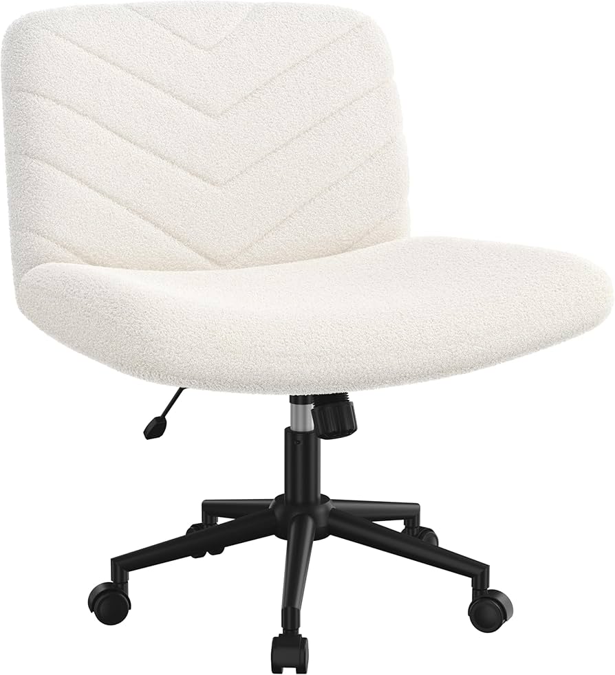 Yaheetech Wide Seat Cross Legged Office Chair