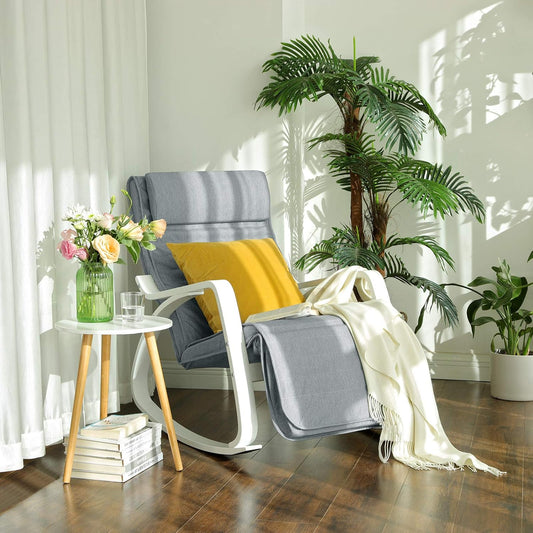 SONGMICS Birch Wood Rocking Chair