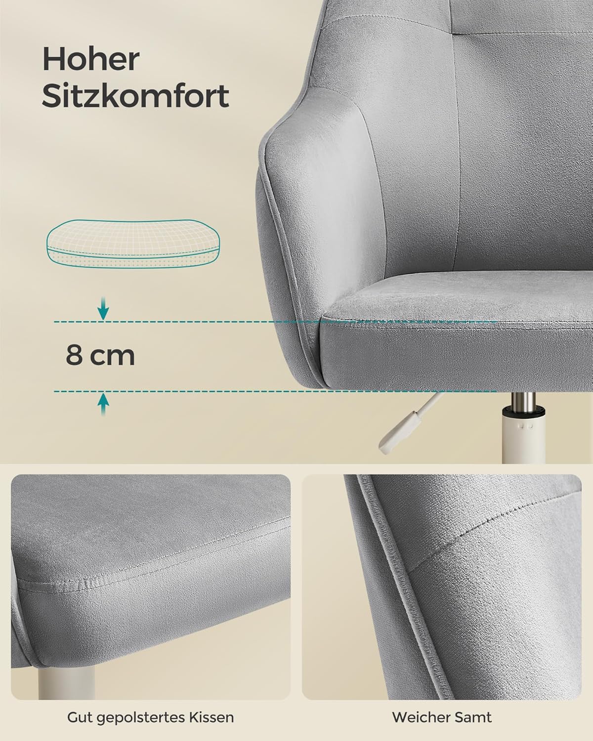 SONGMICS Home Office Chair