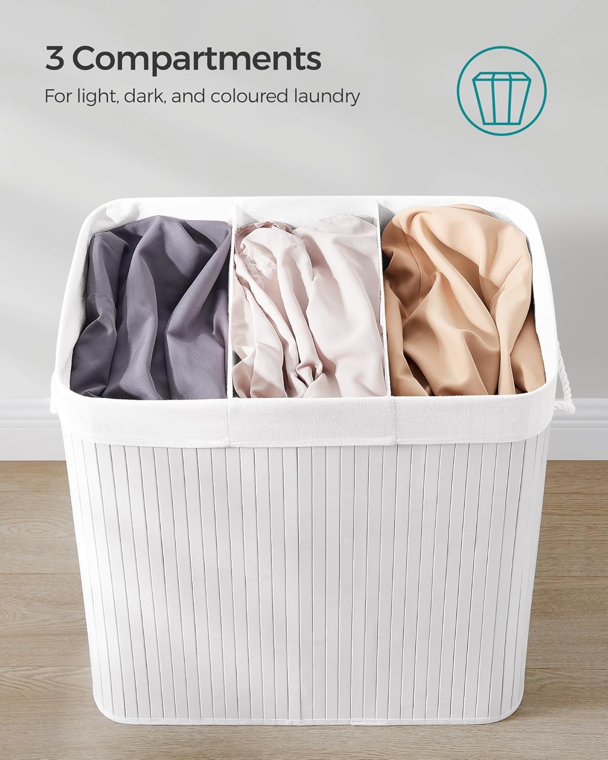 SONGMICS Laundry Basket LCB091W01V1