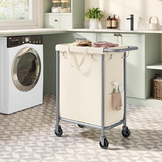 SONGMICS Laundry Basket on Wheels