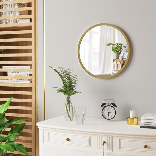 WOLTU Wall Mirror with Gloden Frame