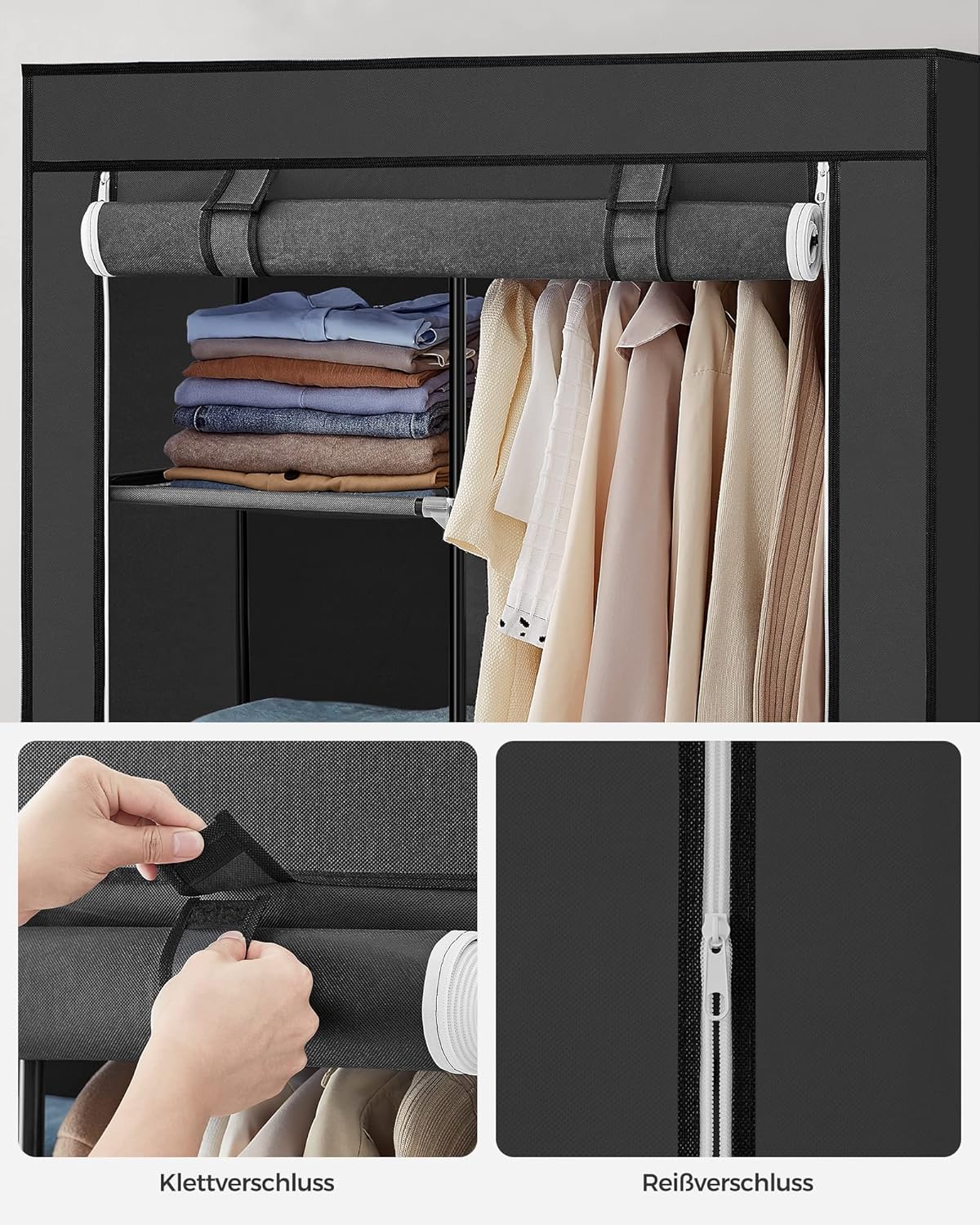 SONGMICS Fabric Wardrobe, Clothes Storage Organiser RYG84H