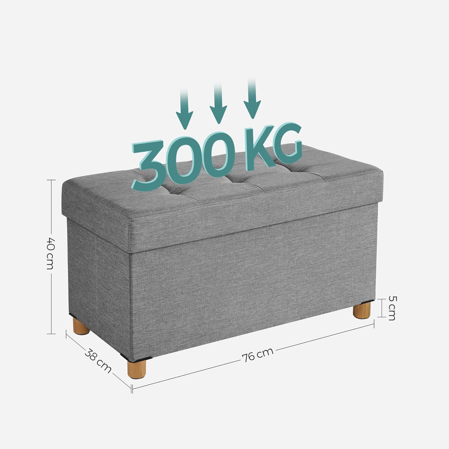 SONGMICS Storage Bench