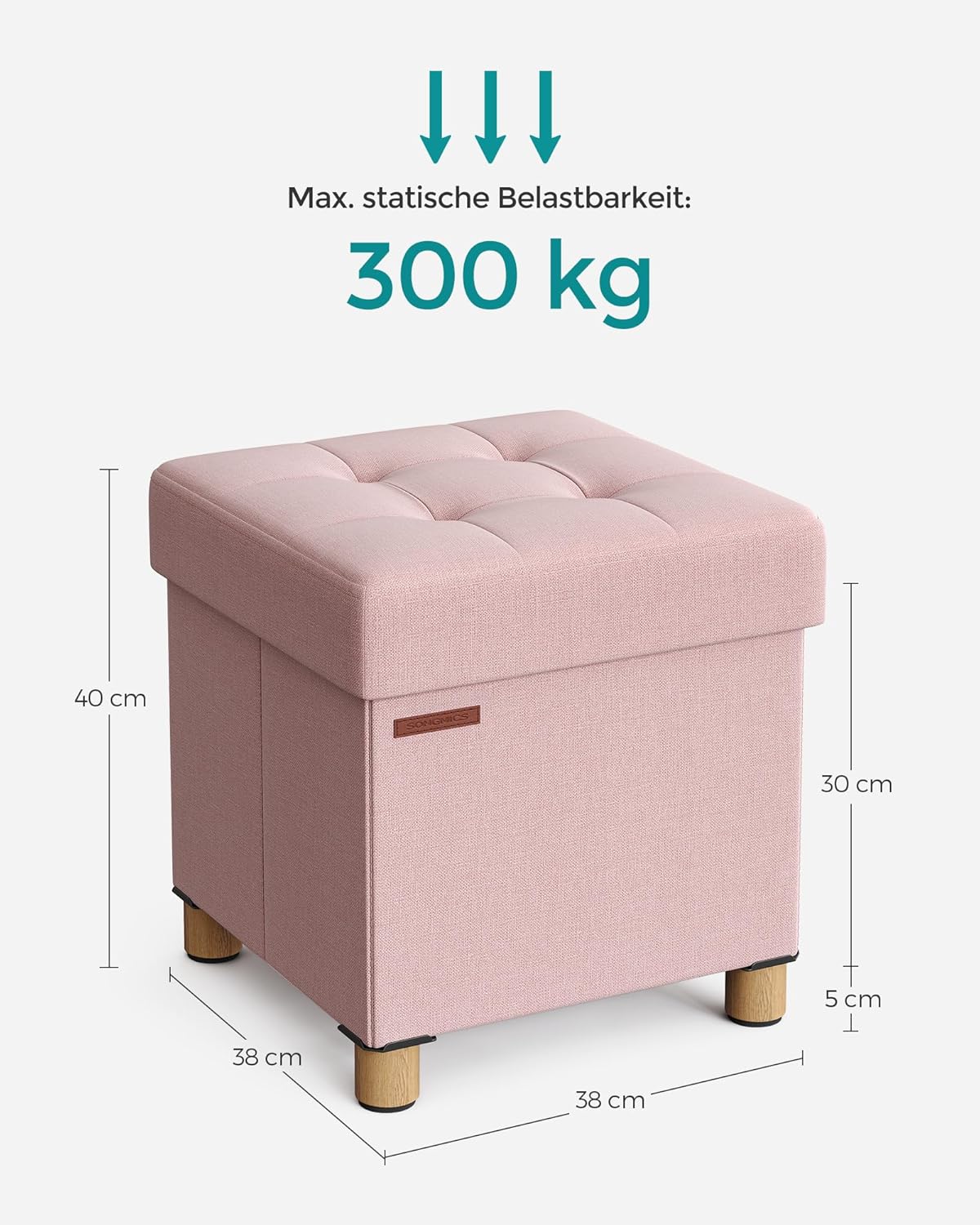 SONGMICS Bench with Storage Space