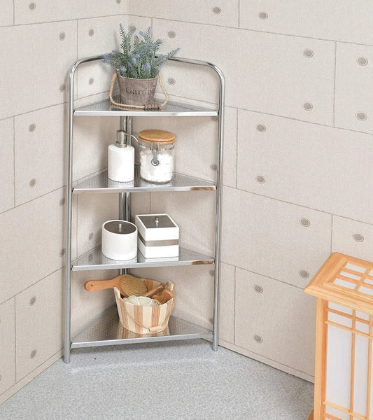 4 Tier Triangle Corner Stainless Steel