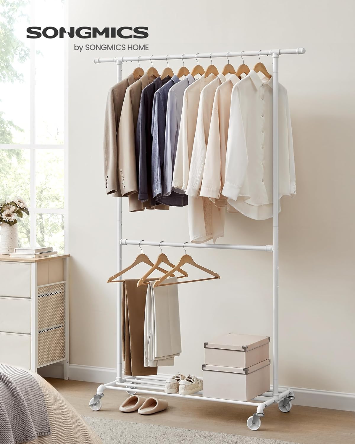 SONGMICS Heavy-Duty Clothes Rack