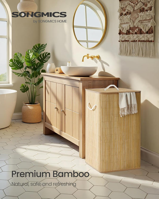 SONGMICS Laundry Basket with Lid LCB077YZ01