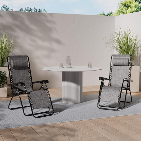 VonHaus Zero Gravity Chairs Set of 2