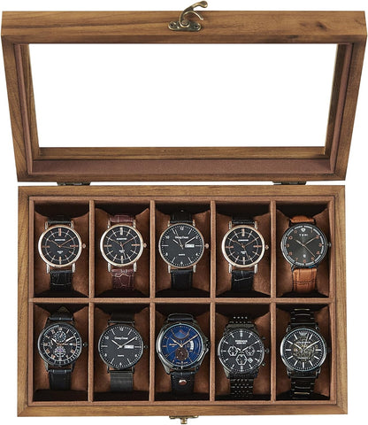 SONGMICS Watch Box with 10 Slots