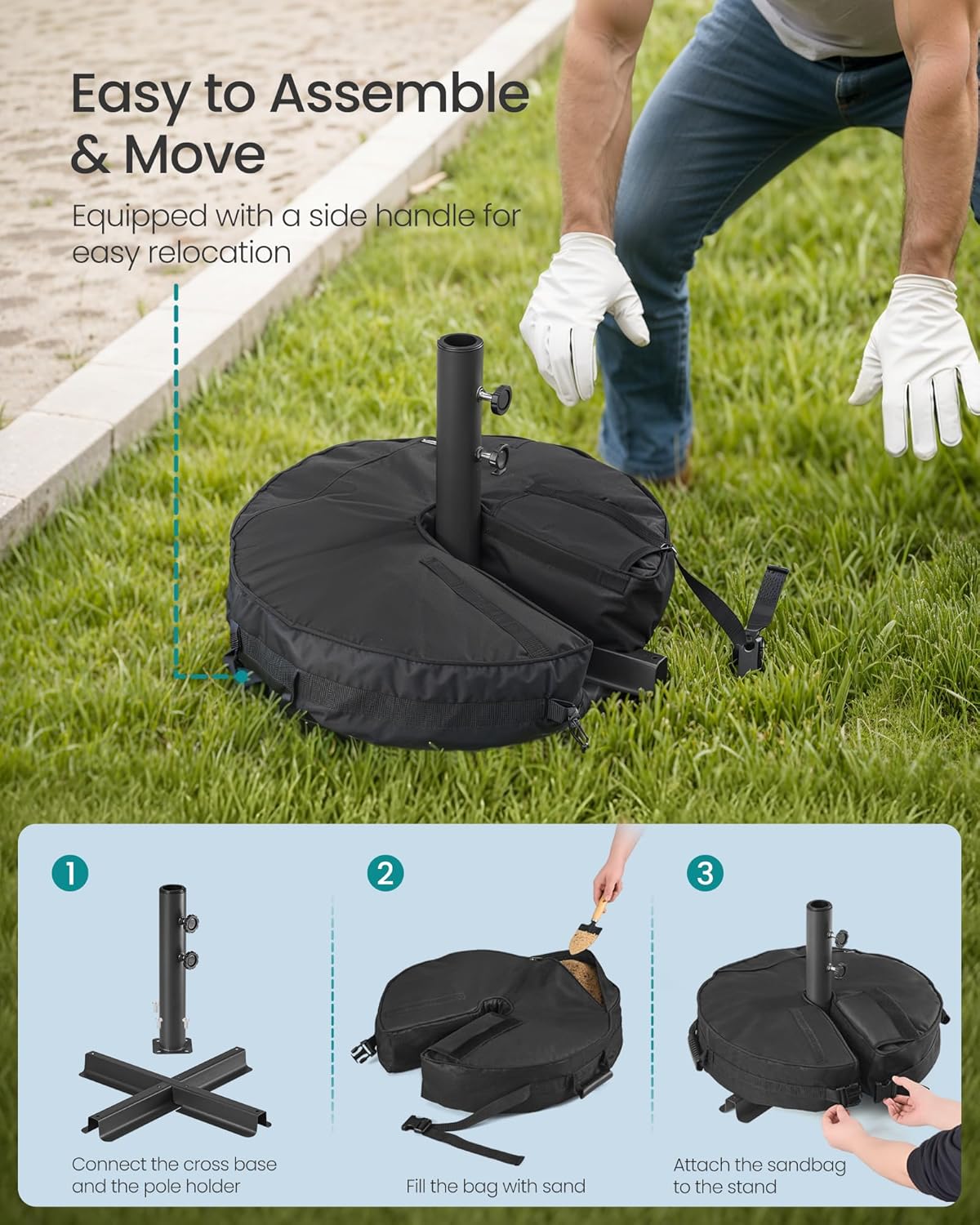 SONGMICS Parasol Base Weight Bag GUB0041B01