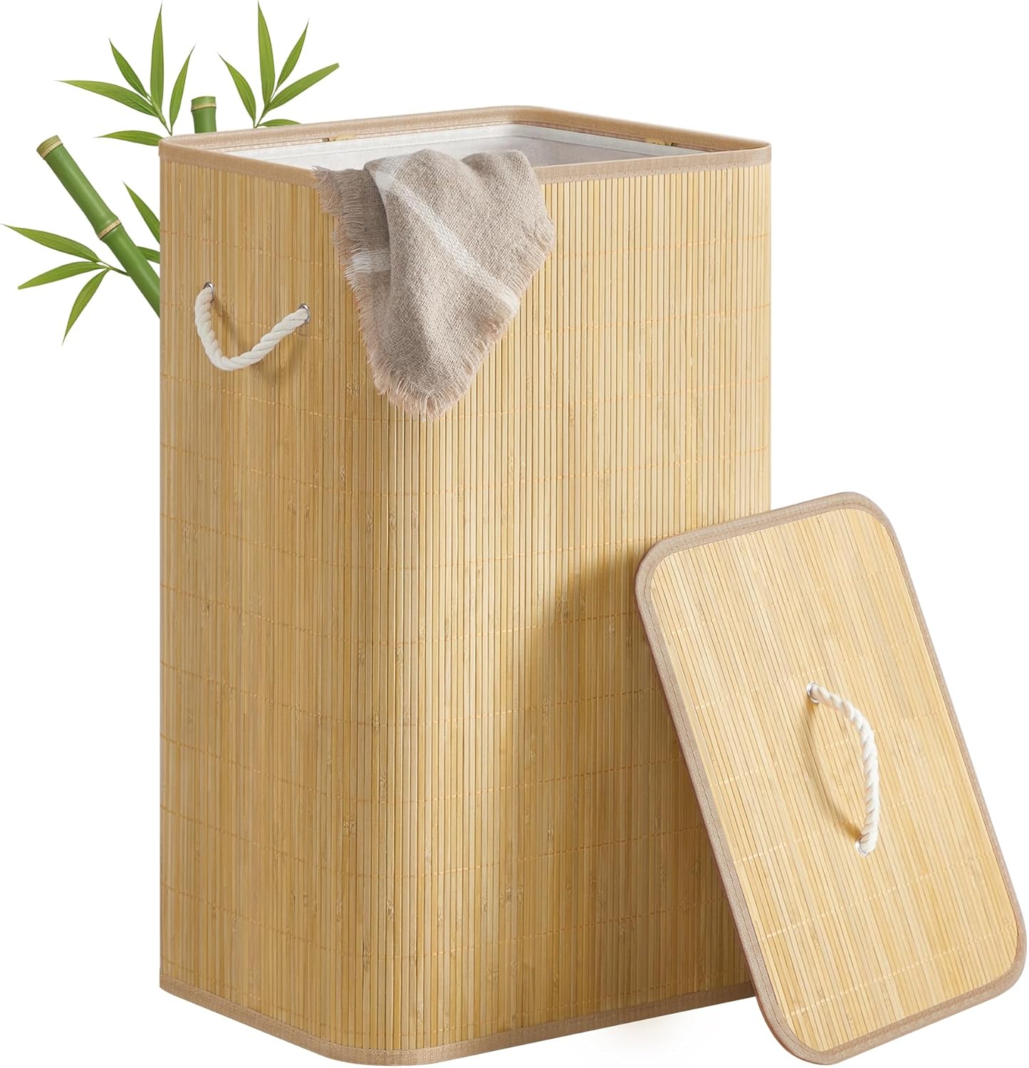 SONGMICS Laundry Basket with Lid LCB077YZ01