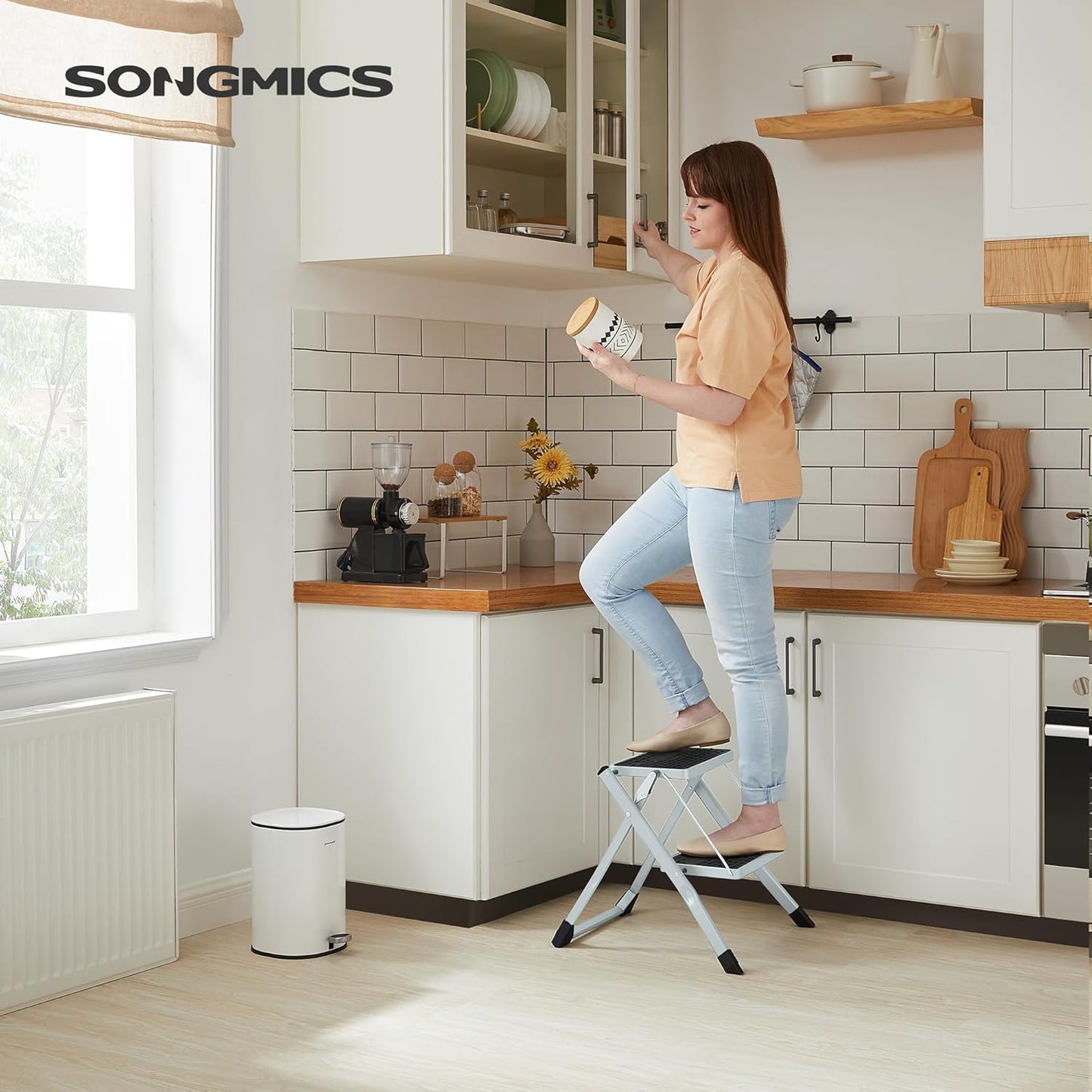 SONGMICS 2 Step Ladder KX1702T