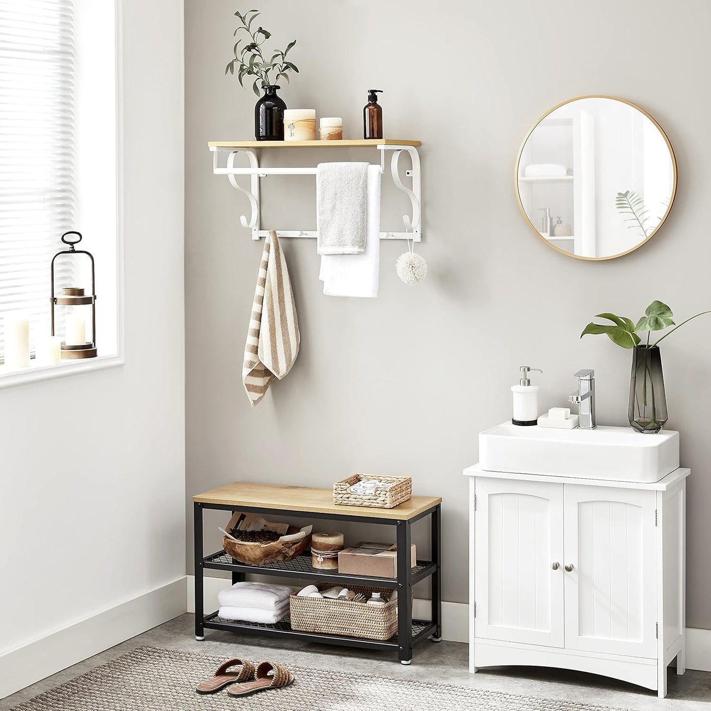 VASAGLE Wall Mounted Coat Rack LCR11WY