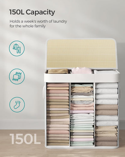 SONGMICS Laundry Basket LCB091W01V1