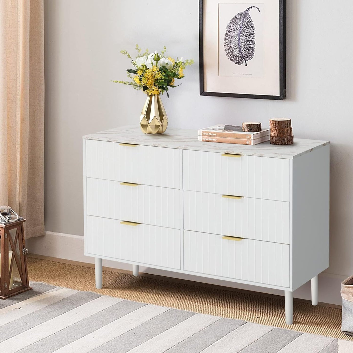 Sideboard, Chest of Drawers HKBFDC016WH0CJ