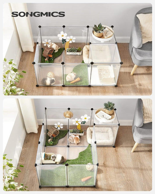 SONGMICS Pet Playpen with Floor