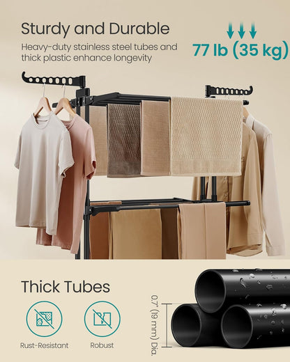 SONGMICS Large Clothes Airer LLR701B01V2
