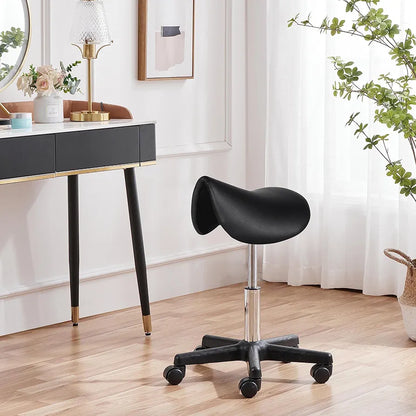 Yaheetech  Saddle Stool Rolling Salon Chair