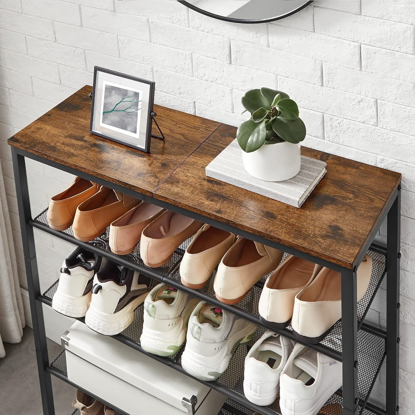 VASAGLE Shoe Rack 5 Tier