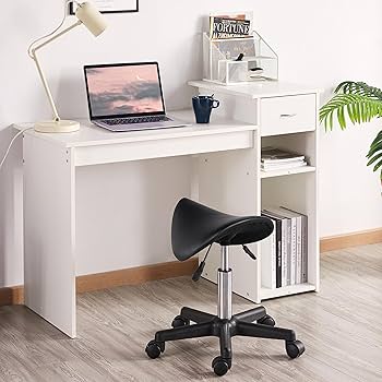 Yaheetech  Saddle Stool Rolling Salon Chair