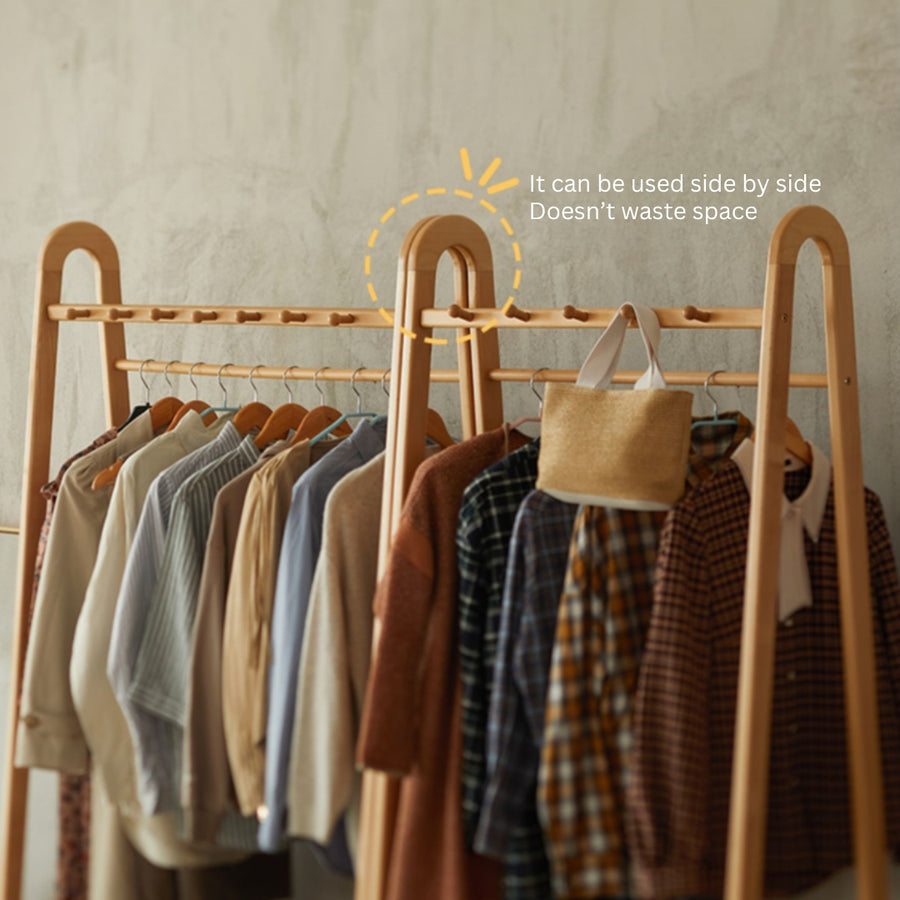 Bamboo Clothes Rack