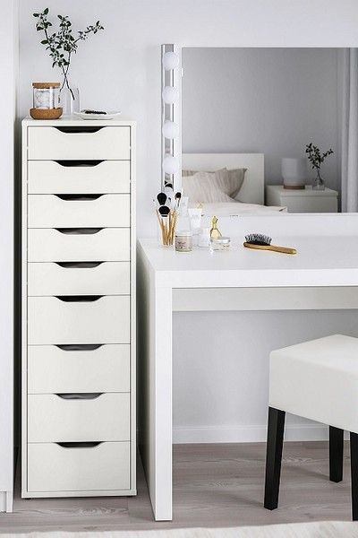 ALEX 9 drawers unit white