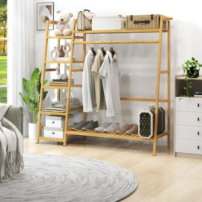 Bamboo Clothes Rack