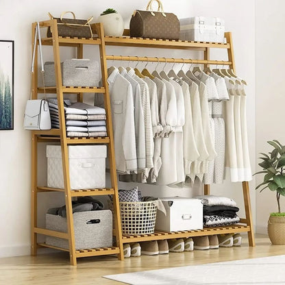 Bamboo Clothes Rack