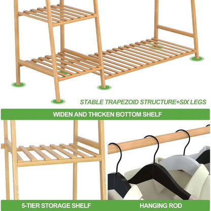 Bamboo Clothes Rack